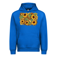 Cobalt cactus leopard sunflower glitter background Urban Hoodie - AdoDesignShop