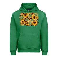 Emerald cactus leopard sunflower glitter background Urban Hoodie - AdoDesignShop