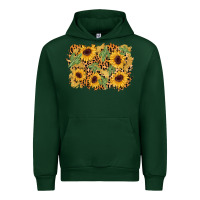 Forest Green cactus leopard sunflower glitter background Urban Hoodie - AdoDesignShop