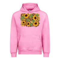 Fuchsia Pink cactus leopard sunflower glitter background Urban Hoodie - AdoDesignShop