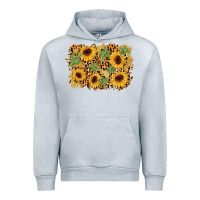 Heather Grey cactus leopard sunflower glitter background Urban Hoodie - AdoDesignShop