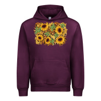 Mauve Wine cactus leopard sunflower glitter background Urban Hoodie - AdoDesignShop