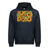 Navy cactus leopard sunflower glitter background Urban Hoodie - AdoDesignShop