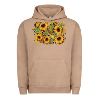 Pigment Burro cactus leopard sunflower glitter background Urban Hoodie - AdoDesignShop