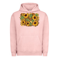 Pigment Salmon cactus leopard sunflower glitter background Urban Hoodie - AdoDesignShop