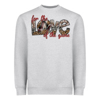 Heather Grey for the love of the game Heavyweight Sweatshirt - SublimationCraftShop