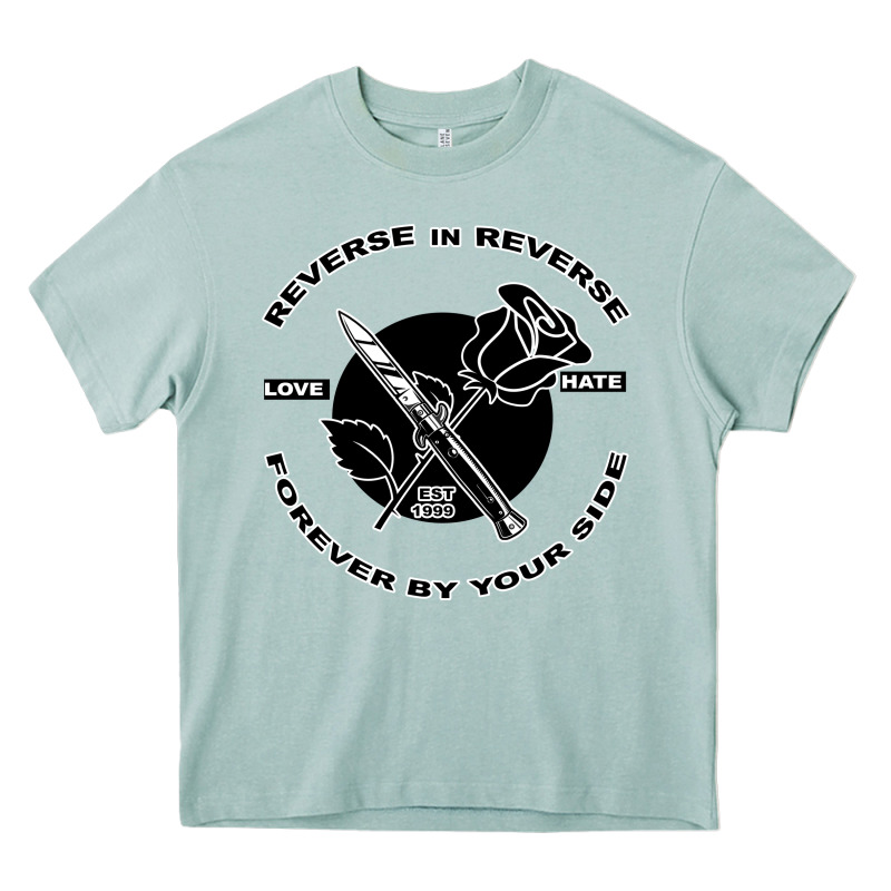 Reverse ın Reverse Love Hate Forever By Your Sıde Heavy Core Tee by Bettercallsaul | Teevron