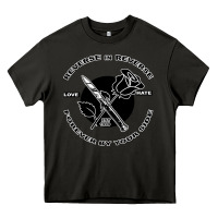 Asphalt Reverse ın Reverse Love Hate Forever By Your Sıde Heavy Core Tee - Bettercallsaul