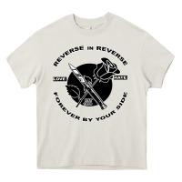 Cream Reverse ın Reverse Love Hate Forever By Your Sıde Heavy Core Tee - Bettercallsaul