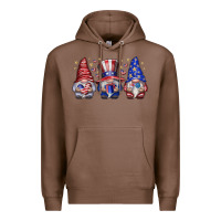 Chestnut American Gnomes Premium Hoodie - CowhideDigitalArt