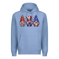 Colony Blue American Gnomes Premium Hoodie - CowhideDigitalArt
