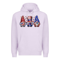 Lilac American Gnomes Premium Hoodie - CowhideDigitalArt