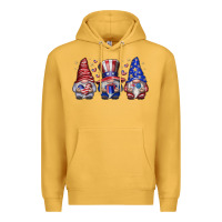 Mustard American Gnomes Premium Hoodie - CowhideDigitalArt