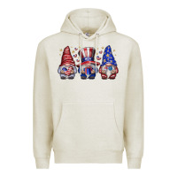 Oatmeal Heather American Gnomes Premium Hoodie - CowhideDigitalArt