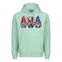 Seafoam American Gnomes Premium Hoodie - CowhideDigitalArt