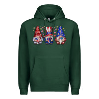Sports Green American Gnomes Premium Hoodie - CowhideDigitalArt
