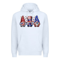 White American Gnomes Premium Hoodie - CowhideDigitalArt
