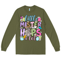Army Green Easter Day Little mister hops a lot Long Sleeve Tee - OliviaCreatesArt