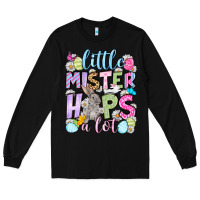 Black Easter Day Little mister hops a lot Long Sleeve Tee - OliviaCreatesArt