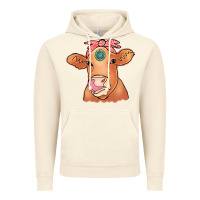 Vintage Artic Cow  Turquoise Vintage Hoodie - CowCowDesign