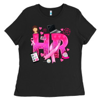 Black breast cancer hr human resources Ladies Tee - texasbilliewilder