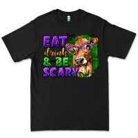 Black Eat Drink and Be Scary with Halloween Premium Tee - texasbilliewilder