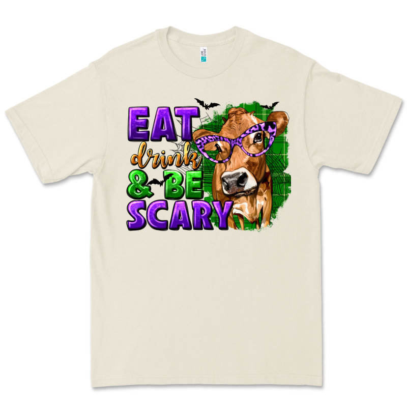 Eat Drink And Be Scary With Halloween Premium Tee by texasbilliewilder | Teevron