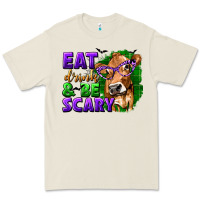 Bone Eat Drink and Be Scary with Halloween Premium Tee - texasbilliewilder
