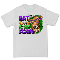 Dove Grey Eat Drink and Be Scary with Halloween Premium Tee - texasbilliewilder