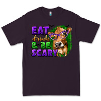 Plum Eat Drink and Be Scary with Halloween Premium Tee - texasbilliewilder