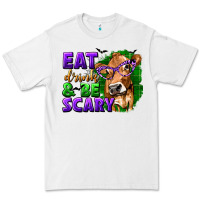 White Eat Drink and Be Scary with Halloween Premium Tee - texasbilliewilder