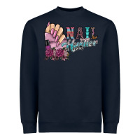 Navy nail hustler Heavyweight Sweatshirt - SublimationCraftShop