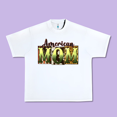 American Mom Mother's Day Urban Heavy Tee Designed By Cowgirlartshop