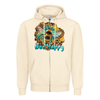Sandshell bee happy Zipper Hoodie - Artiststas