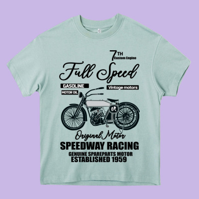 Speedway Racing Full Speed Pin Heavy Core Tee Designed By Bettercallsaul