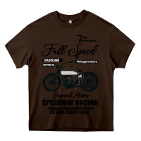 Chocolate Brown Speedway Racing Full Speed Pin Heavy Core Tee - Bettercallsaul