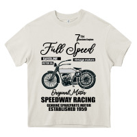 Cream Speedway Racing Full Speed Pin Heavy Core Tee - Bettercallsaul