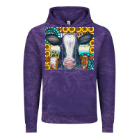 Cloud Purple Cows Gemstone Sunflowers Tumbler Vintage Hoodie - CowCowDesign
