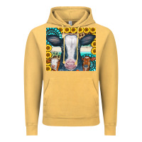 Vintage Mustard Cows Gemstone Sunflowers Tumbler Vintage Hoodie - CowCowDesign