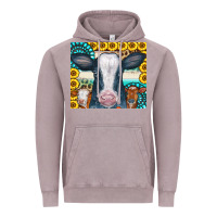Vintage Zinc Cows Gemstone Sunflowers Tumbler Vintage Hoodie - CowCowDesign