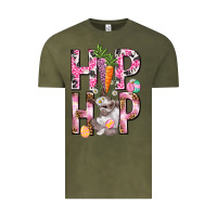 Vintage Olive Hip hop Easter Girl Easter Day Vintage Tee - HowdyJamesFarm