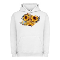 Pigment Lunar Rock sunflower glitter leather patch Urban Hoodie - AdoDesignShop