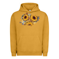 Pigment Peanut Butter sunflower glitter leather patch Urban Hoodie - AdoDesignShop