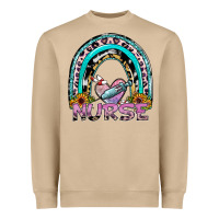 Mushroom nurse rainbow Heavyweight Sweatshirt - SublimationCraftShop