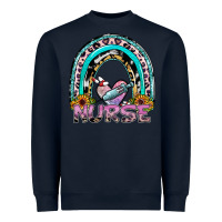 Navy nurse rainbow Heavyweight Sweatshirt - SublimationCraftShop
