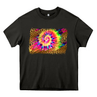 Asphalt leopard, tie die backgraund Heavy Core Tee - JahusDesignShop