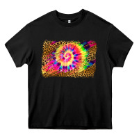 Black leopard, tie die backgraund Heavy Core Tee - JahusDesignShop