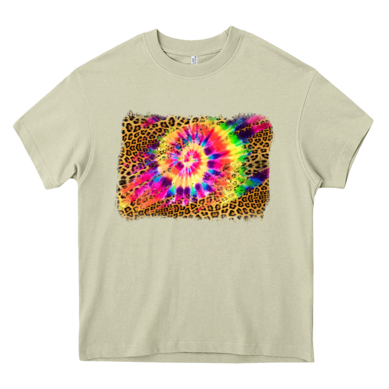 Leopard, Tie Die Backgraund Heavy Core Tee by JahusDesignShop | Teevron