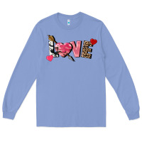 Colony Blue Love Valentine's Day Long Sleeve Tee - FaDigitalArtStudio