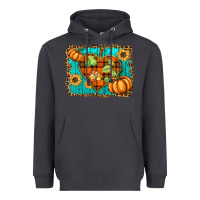 Smoke fall pumpkins and sunflowers heart Heavyweight Hoodie - BarkalooDesign
